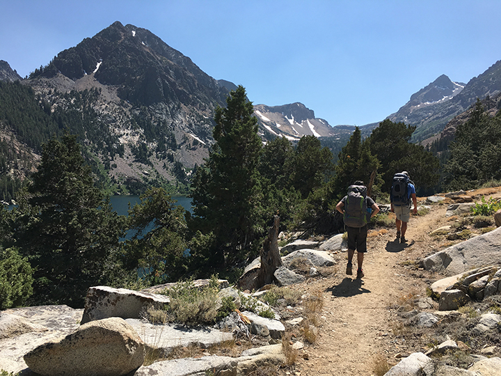 Climbing up above Green Lake