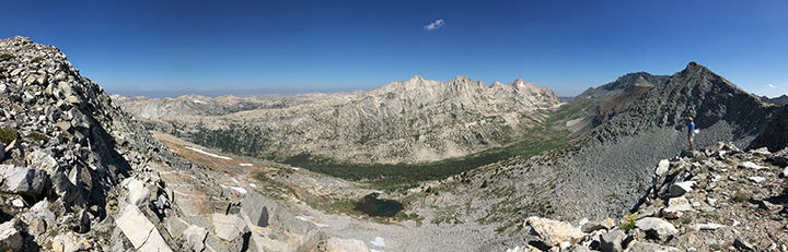 View of Spiller Canyon, Whorl and Matterhorn on opposite side