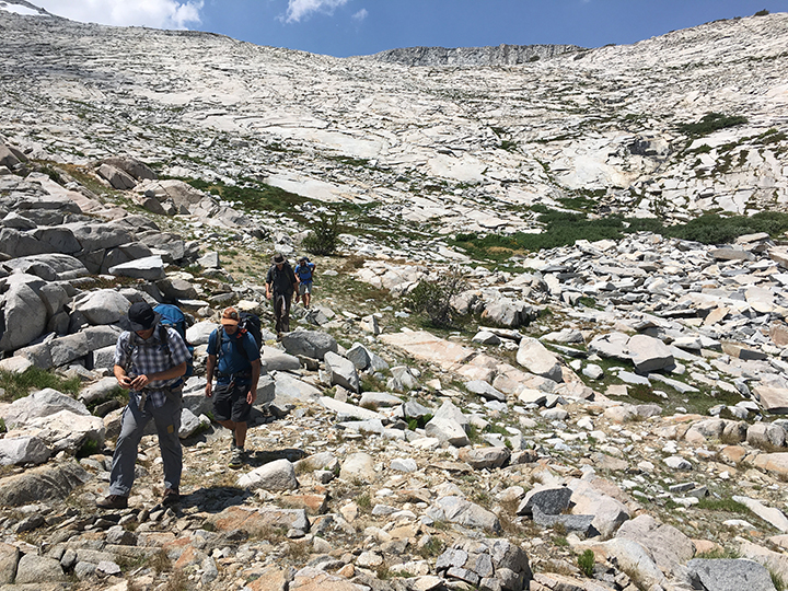 The slabs below Soldier Lake