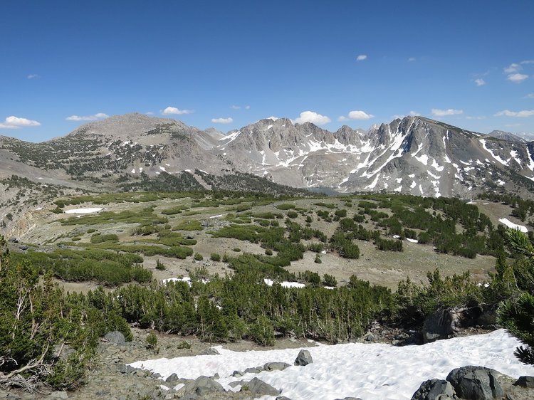 Plateau above Duck Lake where we camped.
