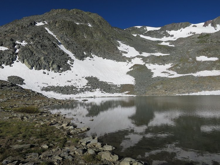 Unmapped lake we camped near on plateau