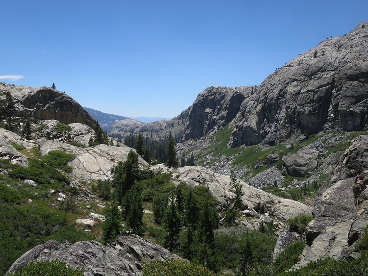 Climbing up the North Fork