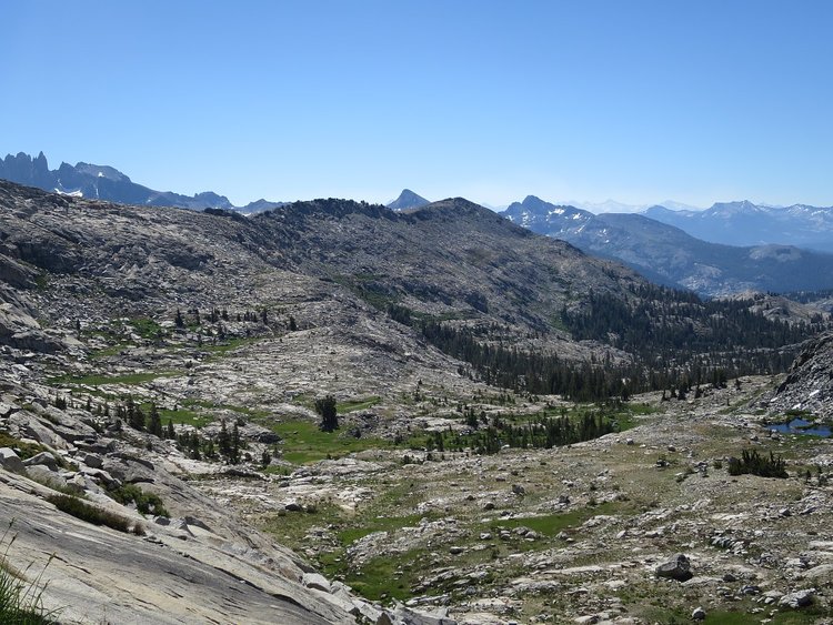 Looking down Long Creek