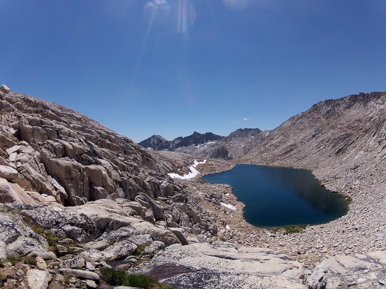 La Salle Lake. this view hurt. quite the descent from the pass.