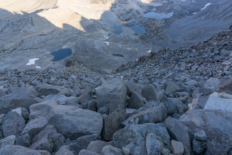 Terrain coming down.