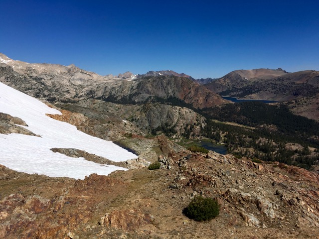 View north from Mine Shaft Pass.  Sky Pilot Col in distance.