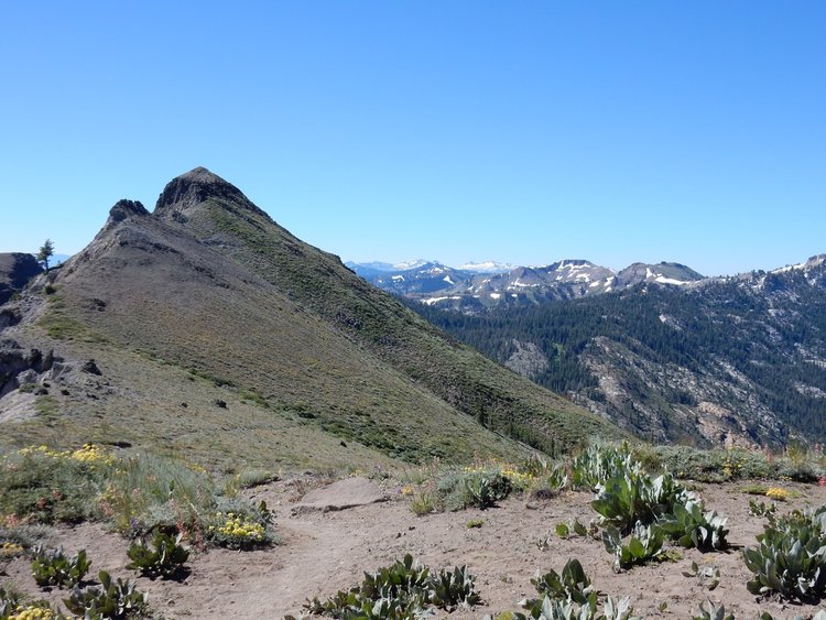 Tinker Knob and view south into Granite Chief Wilderness