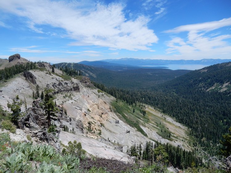 view northeast to Lake Tahoe