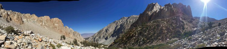 View of Taboose Canyon