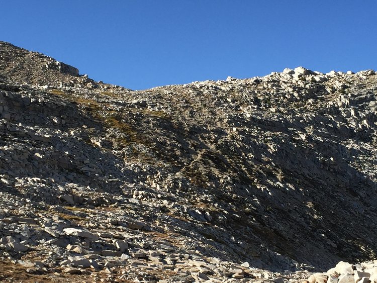 You can see the switchback across the middle