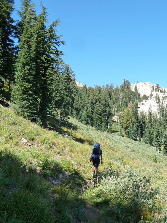 Heading up to Leland Pass