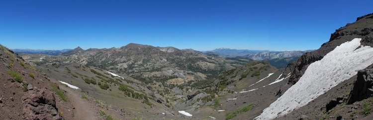 View north to Stanislaus Peak &amp; Sonora Peak