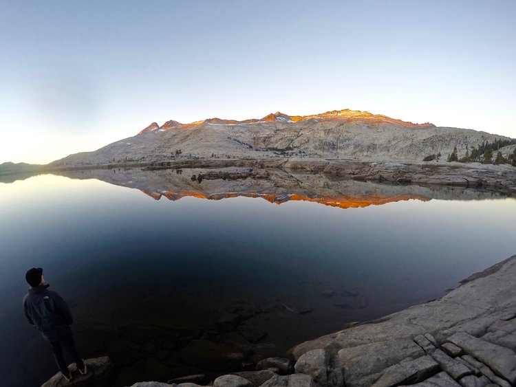 Sunrise over Lake Aloha