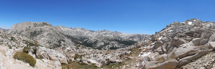 Sawtooth Ridge &amp; Upper Slide Canyon from Mule Pass