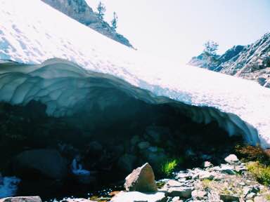 Cool ice cave