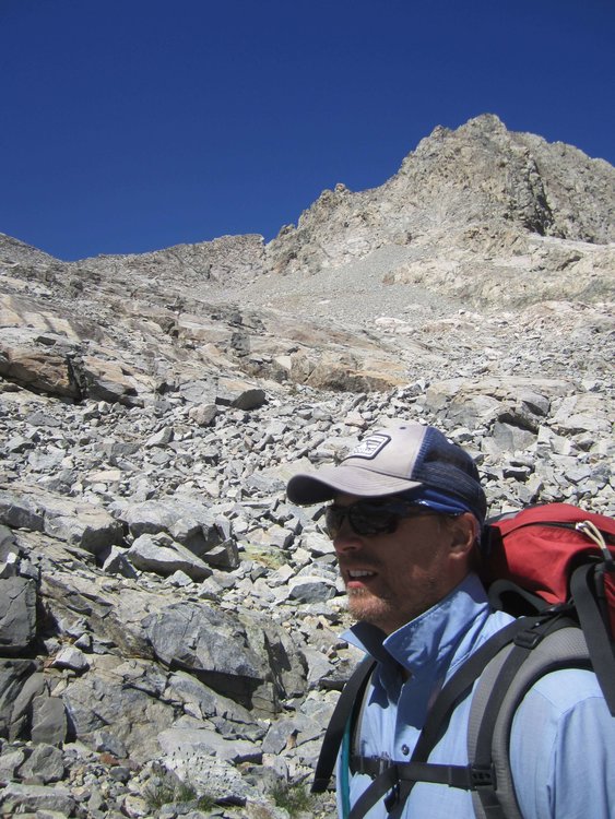 Looking back up to Pants Pass from the east side