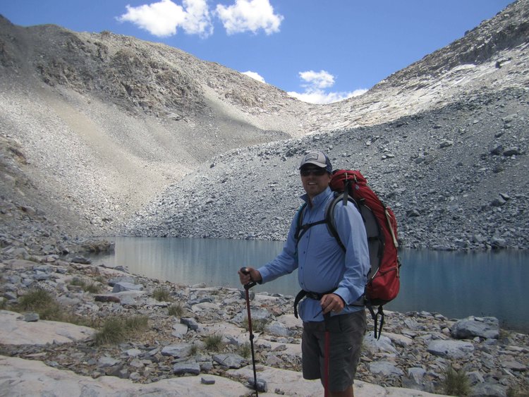 The unknown pass into Picket Creek is behind
