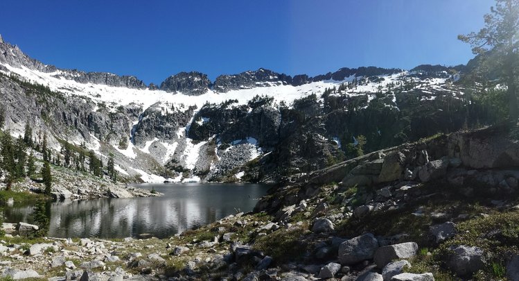 Papoose Lake from just above outlet