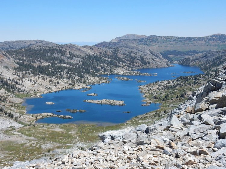 Garnet Lake from Whitebark Pass