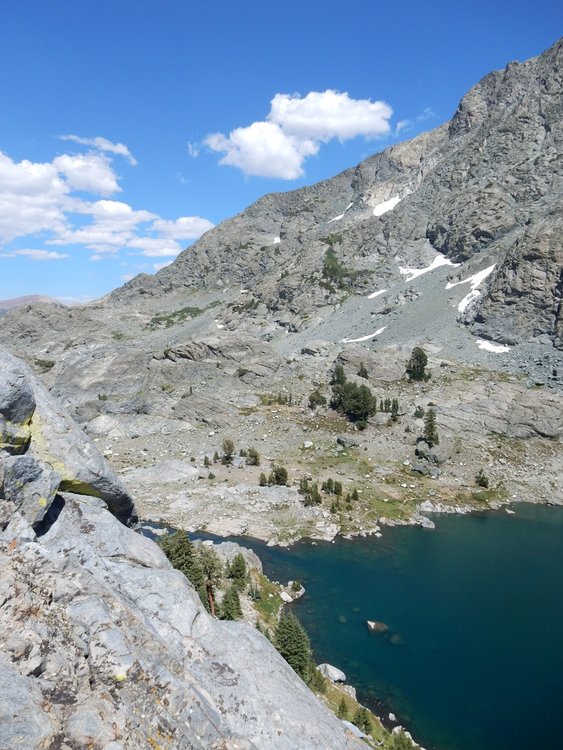 Iceberg Lake outlet stream -- I am supposed to be down there...