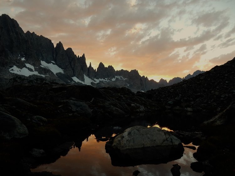 sunset behind the Minarets