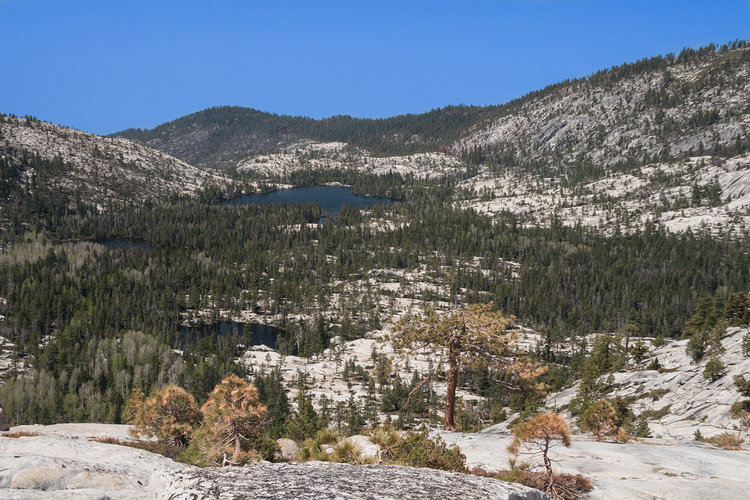 Lake Vernon Basin from near the outlet of Branigan Lake next to Branigan Falls.