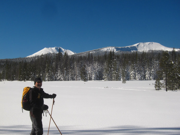 Swampy Lake (actually a big meadow) Mt. Bachelor and Tumalo Mt in Background