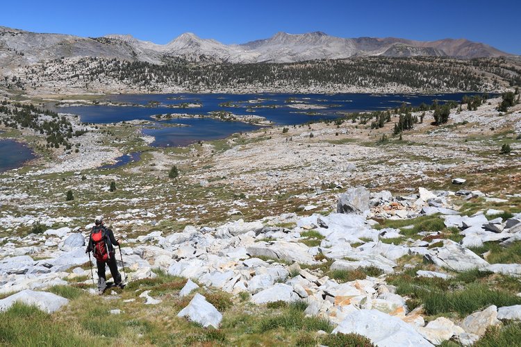 Thousand Island Lake from Garnet Pass