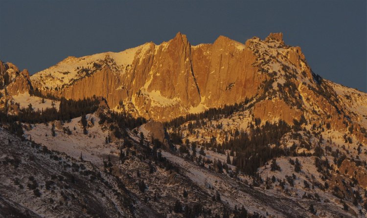 Lone Peak near sunset
