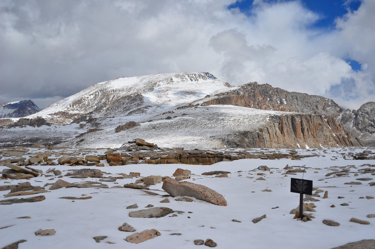 New Army Pass... lots of snow and a snowed over Langley and plenty of weather coming in.