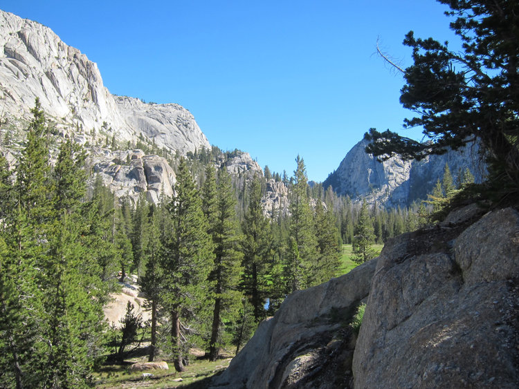 Looking up Echo Creek