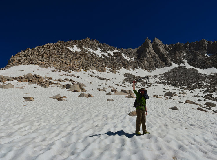 Climbing Mt. Abbott. Sure looks imposing doesn't it?