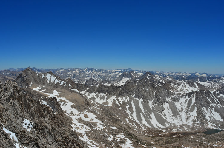 This was one of my favorite views from Mt. Abbot... Looking South you can pick out so many different peaks that we have climbed and will climb!