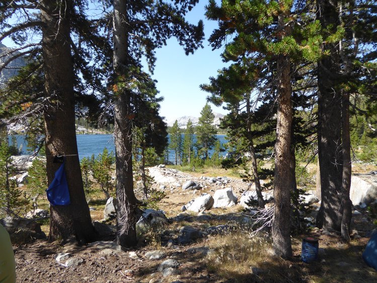 View of lake from campsite