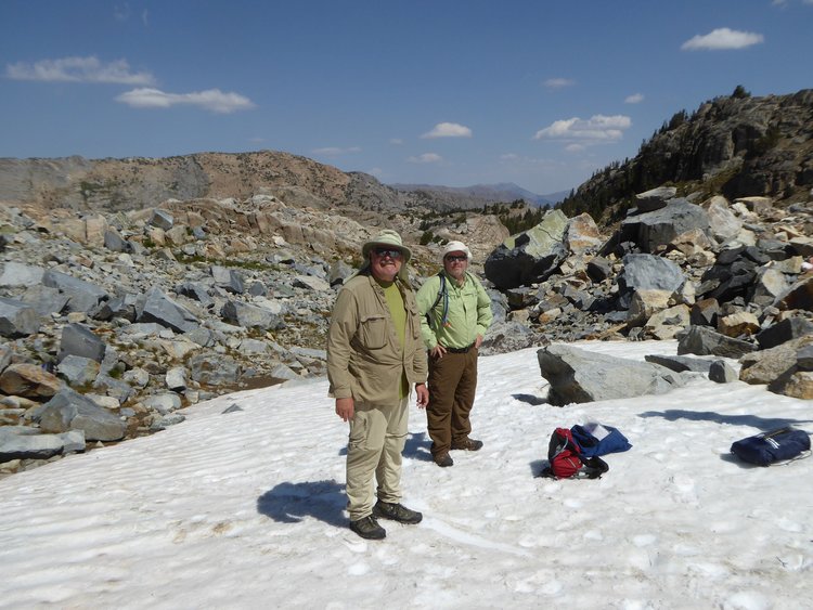 This snowfield was as far as we went