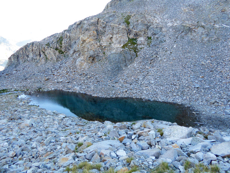 Tarn below Ansel Adams.. in cirque between Ansel and foerster