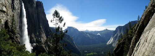 Late spring on the Yosemite Falls trail.  June 2010