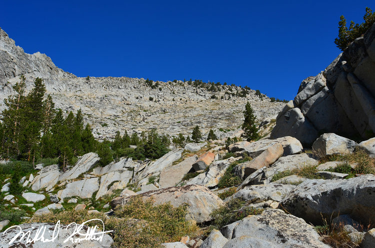 Up to Harrington Pass. Beautiful views greeted us both to the North and South.