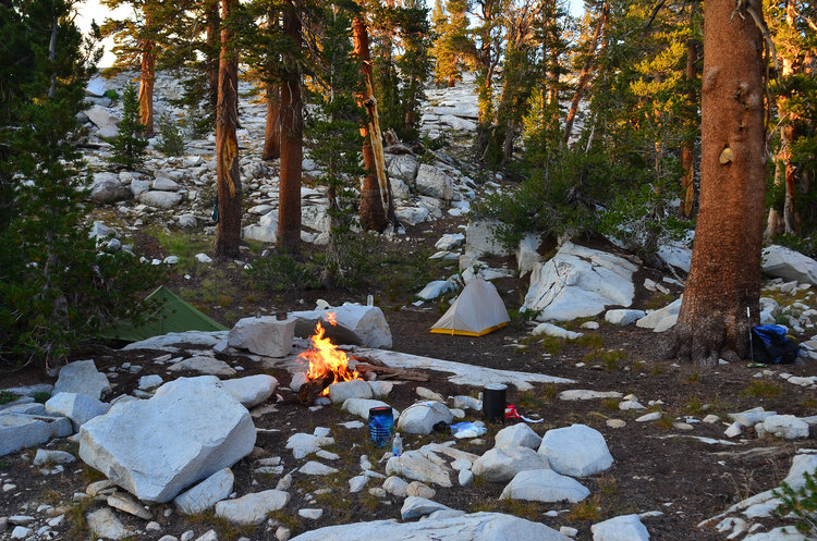 The nicest campsite of the entire section. Great flat ground, a nice place to sit around the fire and not too many mosquitoes. Ah... the little things.