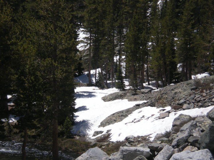 Typical trail condition near Ediza Lake