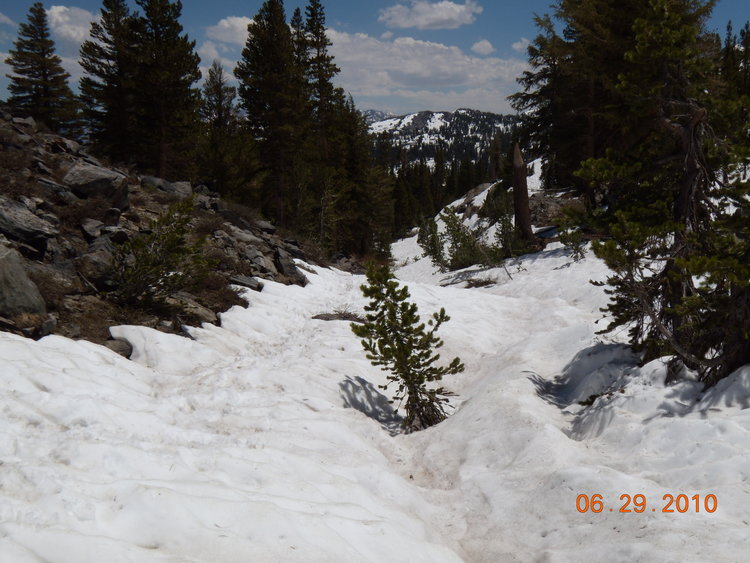 JMT NB Approach to Garnet Lake looking S