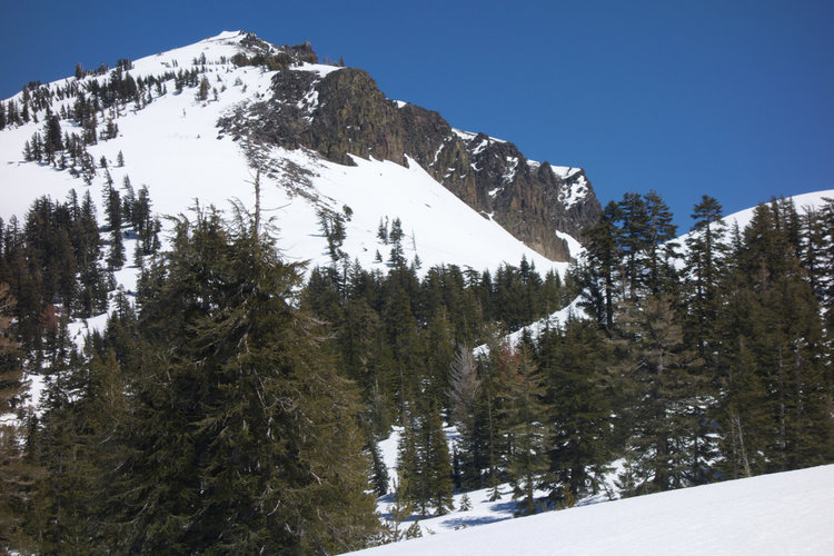 Castle Peak, as seen from Round Valley / Peter Grubb Hut.