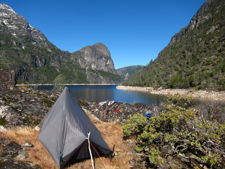 Stealth Camp near shore of Hetch Hetchy 5-19