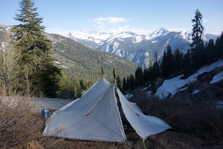 My campsite at Upper Tent Meadow