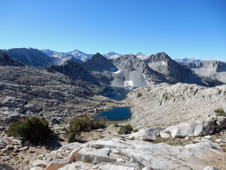 Rosy Finch Lake from Shout of Relief Pass