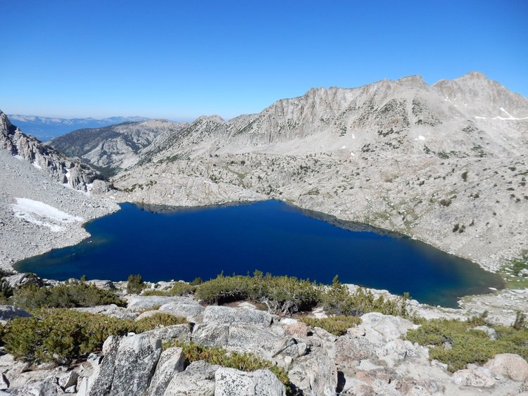 Rosy Finch Lake from Bighorn Pass