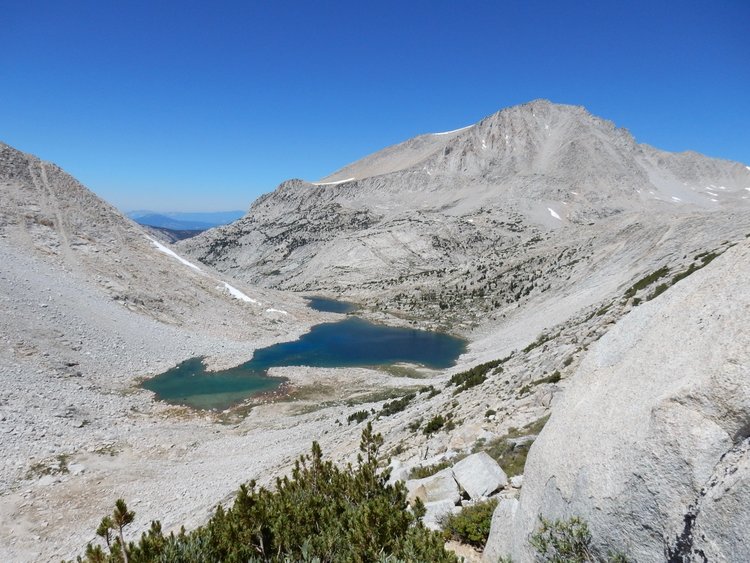 Brown Bear and Teddy Bear Lakes &amp; Mt Hilgard from White Bear Pass