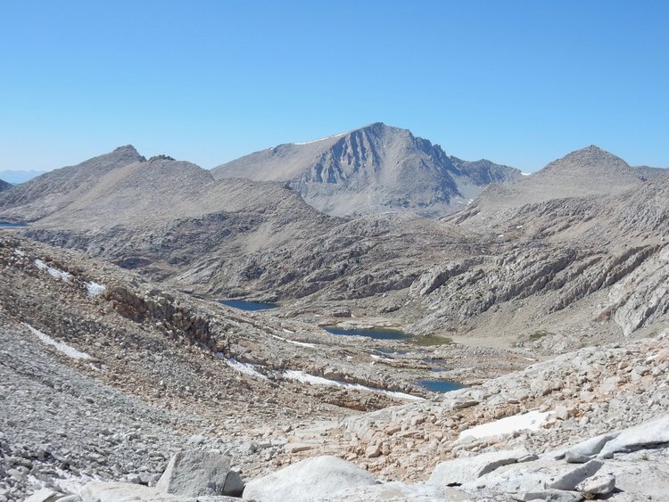 Bear Lakes Basin from Feather Pass
