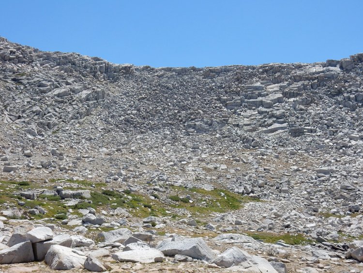 Puppet Pass -- The Wall is on the left (north/east)