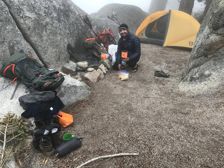 Our campsite at Mehrten (Day 3)